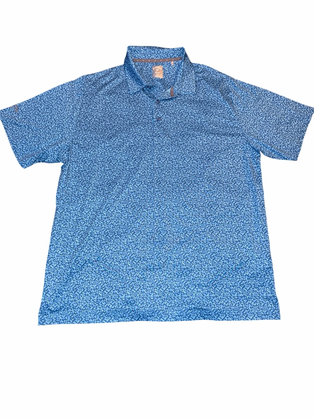 Callaway Men's Blue Printed Polo Shirt